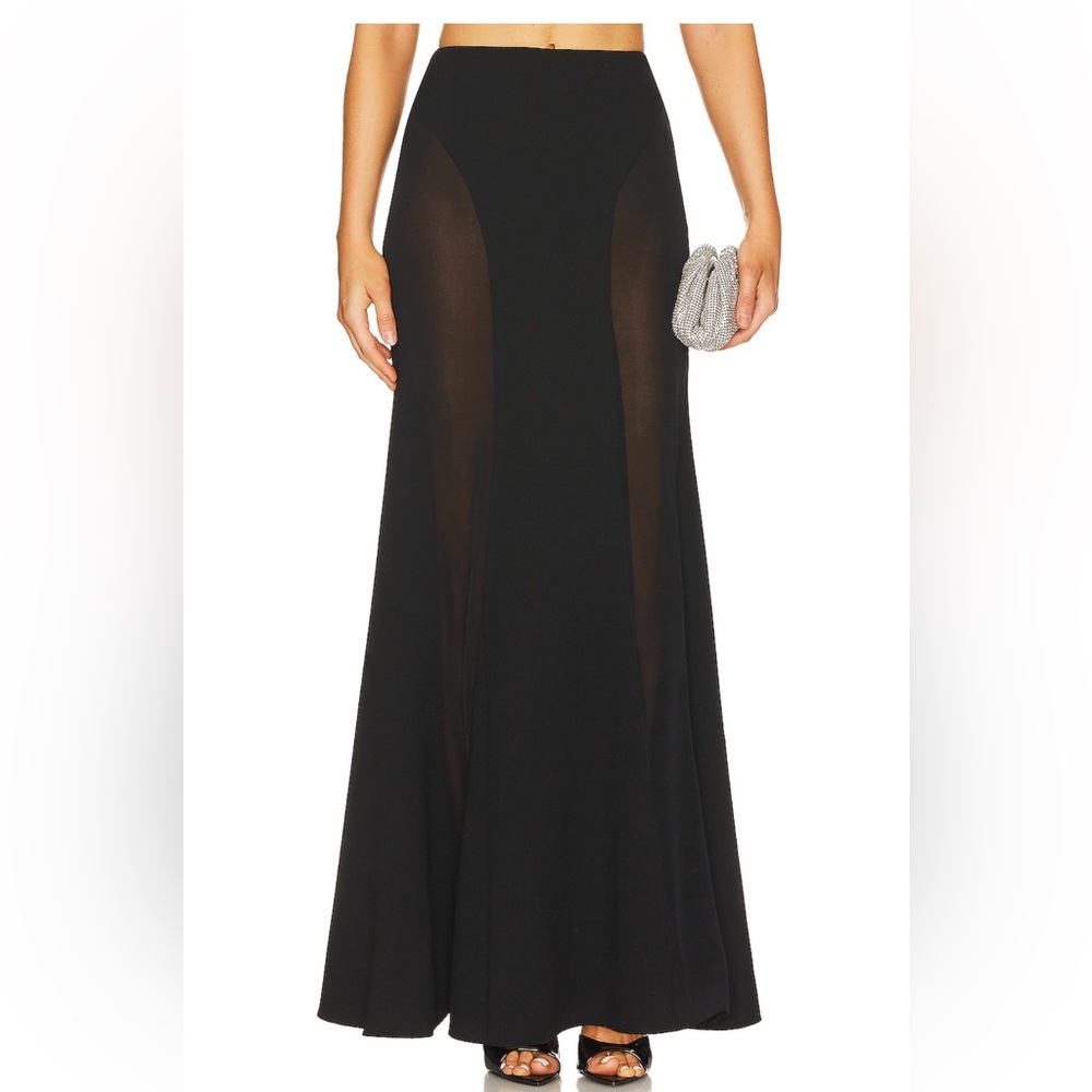 NWT NBD Gisele maxi skirt black size medium.